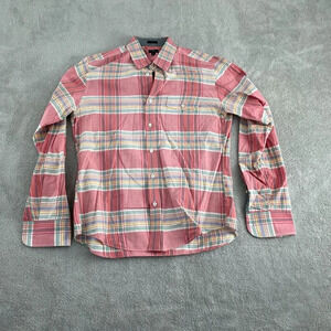 J. Crew Mens Slim Fit Long Sleeve Plaid Button Down Shirt M   4642